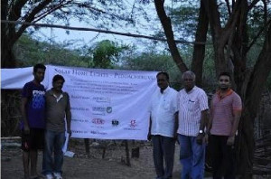 Team supported the Lighting project L-R Kapil Kanchibhotla, Vamseedhar Kalidasu, Dr. GSN Reddy, Raju L Kanchibhotla, Arun Raj P